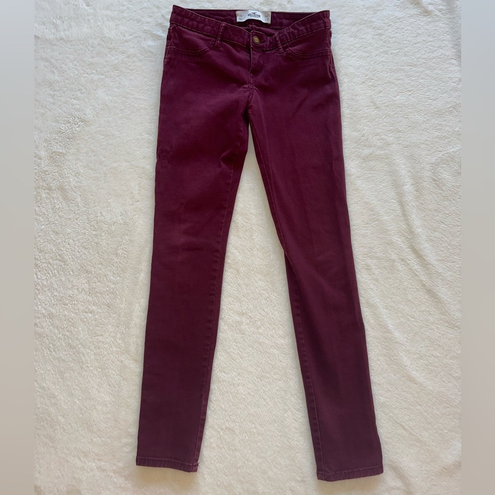 Women’s Maroon Skinny Jeans